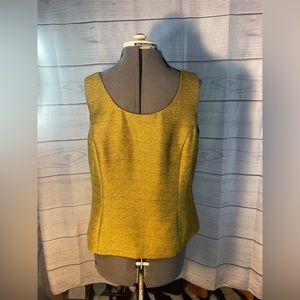"Kasper" Gold Tank Blouse (Sz:16)